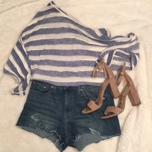 BCBG MAXAZRIA "Luz" stripe top